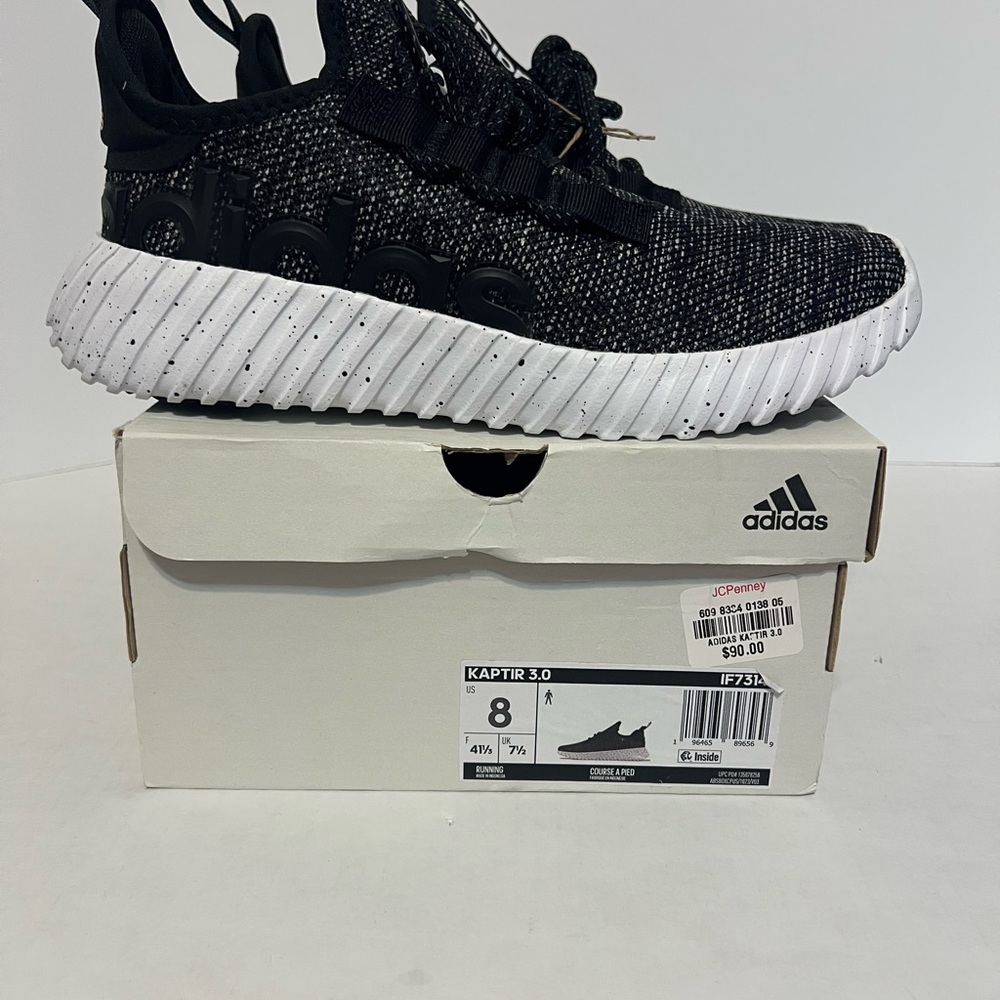 Adidas Mens Black and White Sneakers